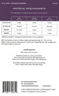 Back cover of the Starly quilt pattern showing quilt sizes, fabric requirements, and pattern information.
