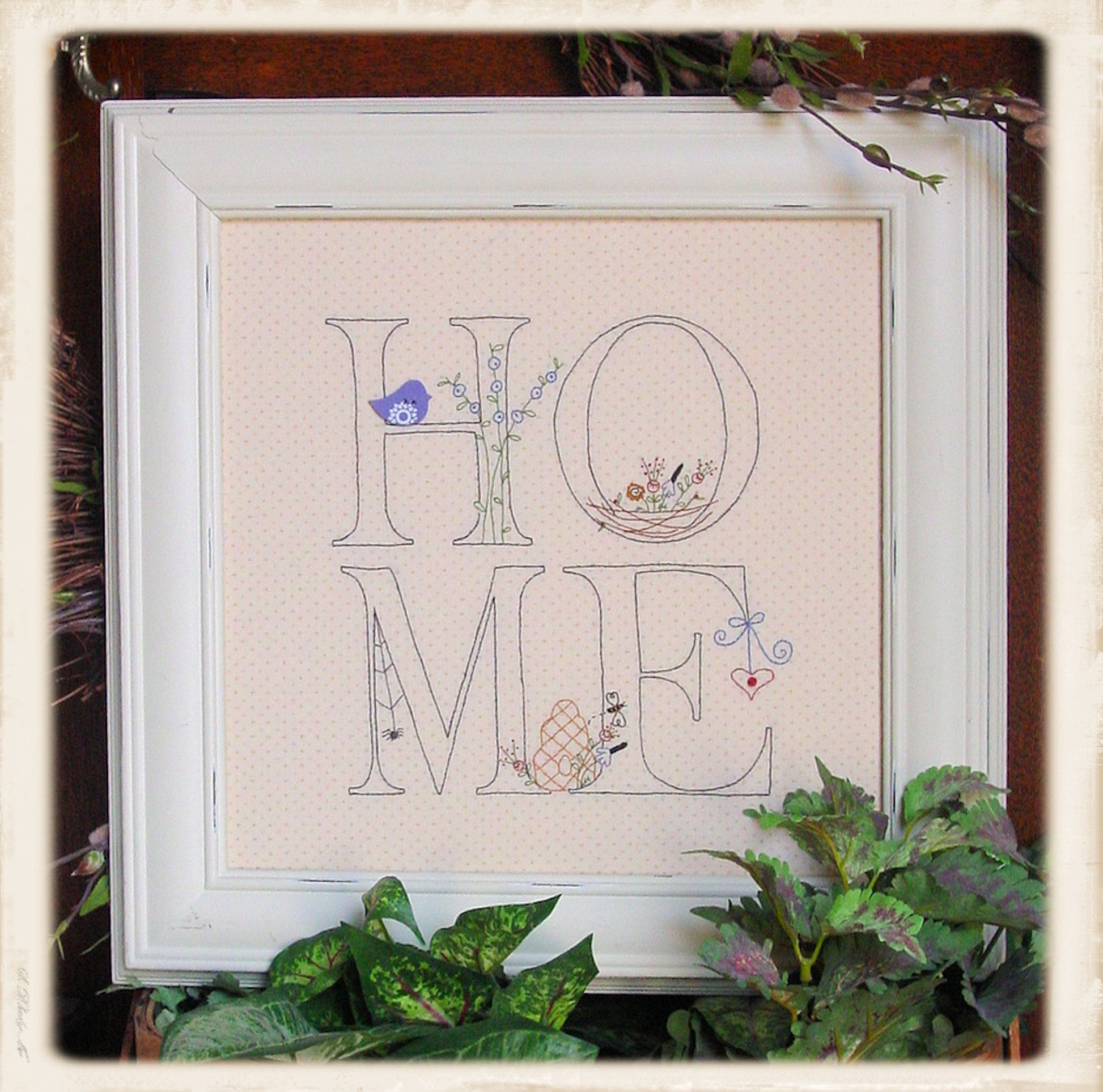 Home Embroidery Pattern with Buttons – Plumcute Designs