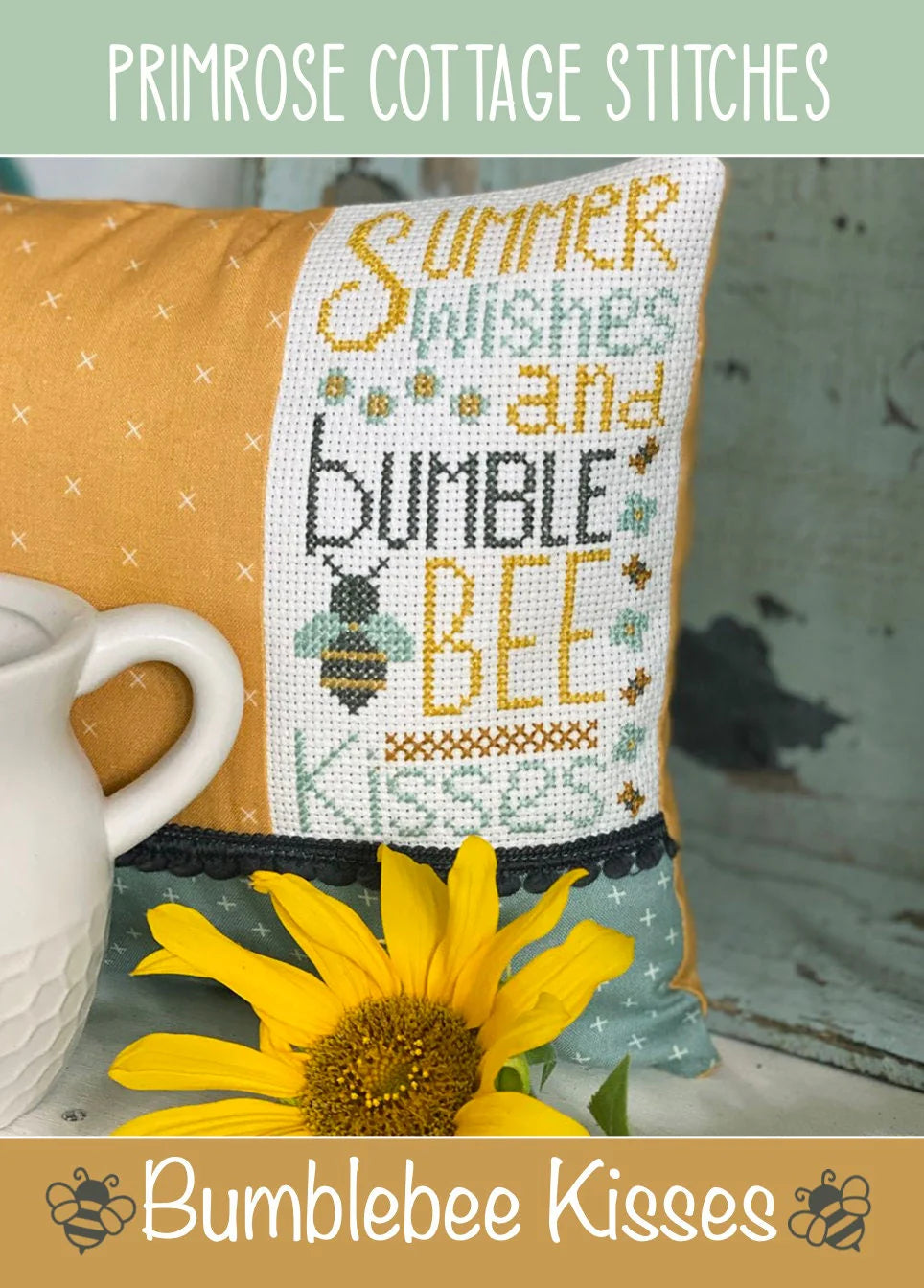 Bumblebee Kisses Cross Stitch Pattern