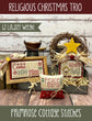 Religious Christmas Trio Cross Stitch Pattern