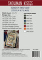 Snowman Kisses Cross Stitch Pattern