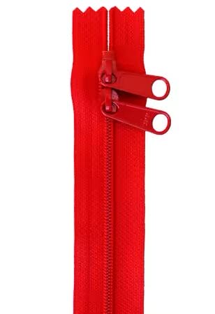 By Annie 30" Double Slide Zipper – Red