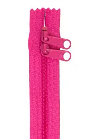 By Annie 30" Double Slide Zipper – Raspberry