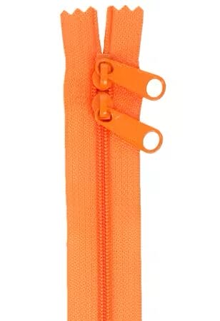 By Annie 30" Double Slide Zipper – Pumpkin