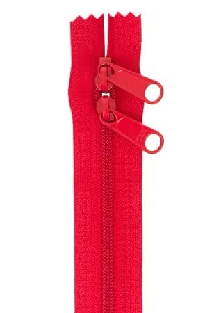By Annie 30" Double Slide Zipper – Hot Red