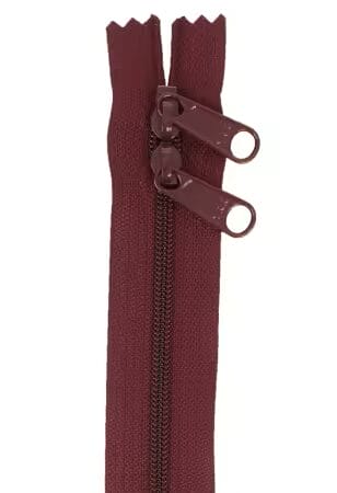 By Annie 30" Double Slide Zipper – Cranberry