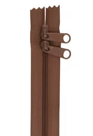 By Annie 30" Double Slide Zipper – Seal Brown