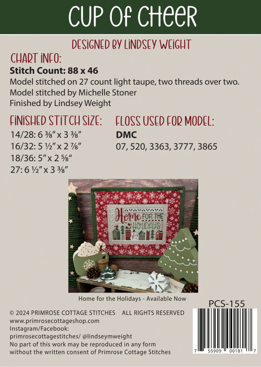 Cup of Cheer Cross Stitch Pattern