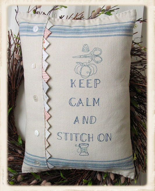 Keep Calm and Stitch On Pillow Pattern – Plumcute Designs