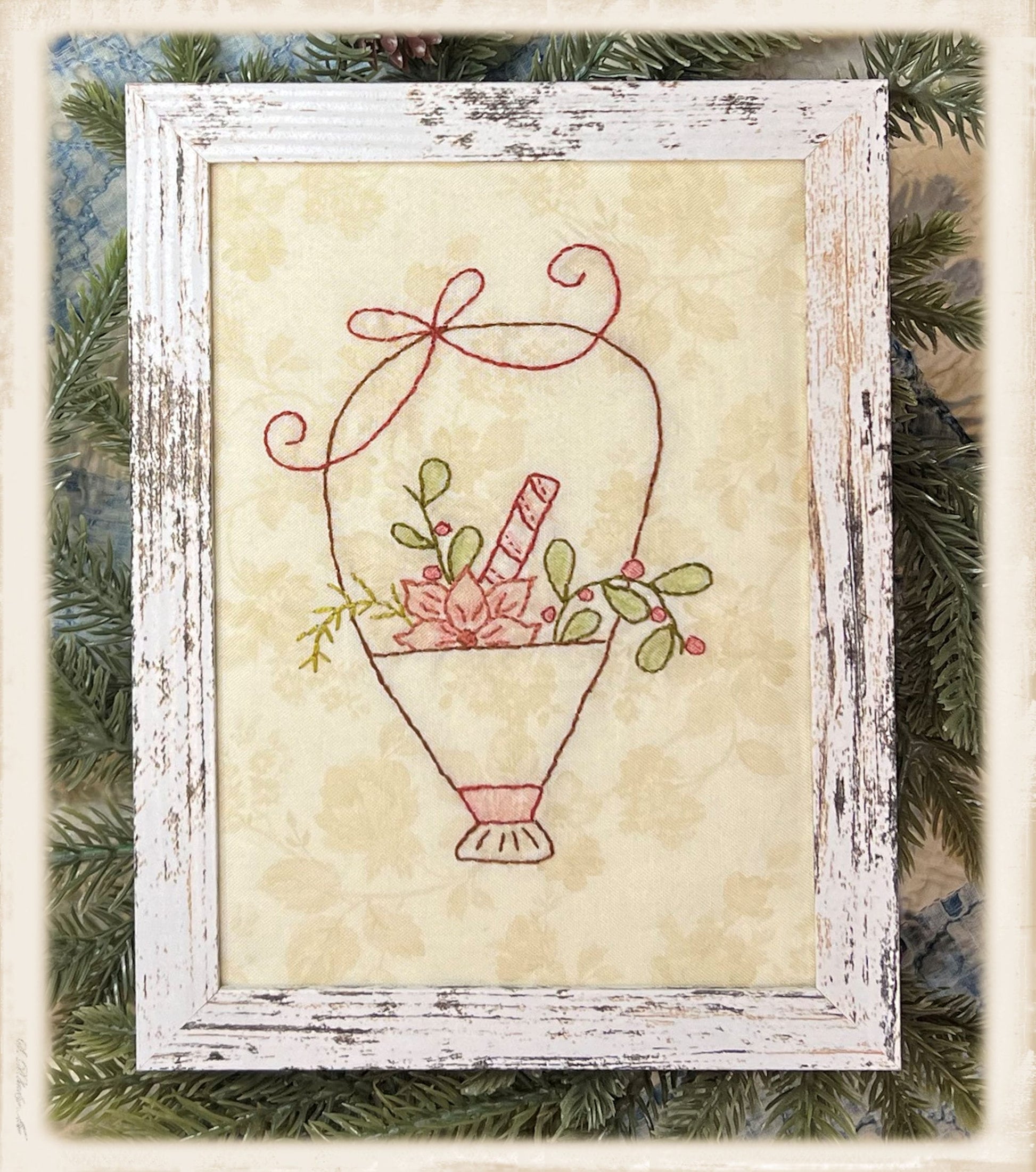 A Tisket A Tasket December Basket Embroidery Pattern – Plumcute